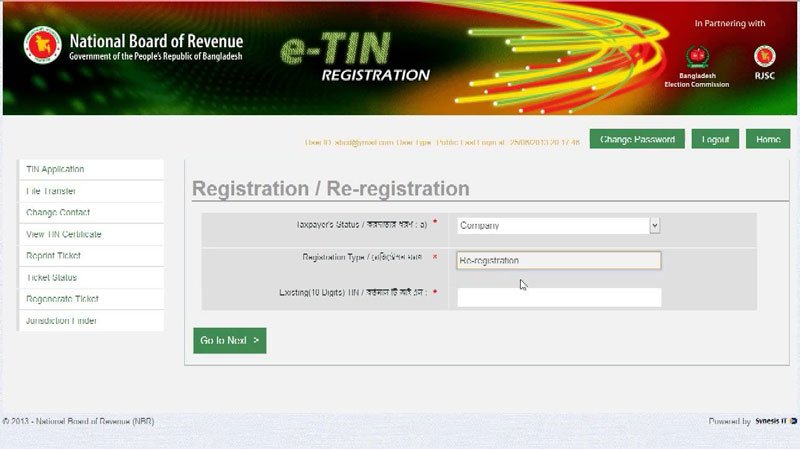 eTIN Registration in Bangladesh for Tax Payee