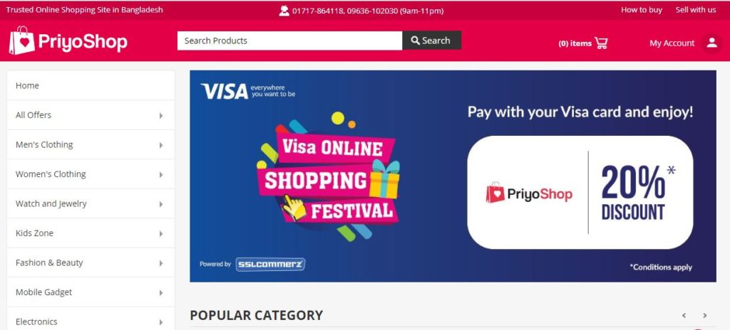 Bangladeshi Popular Shopping Sites